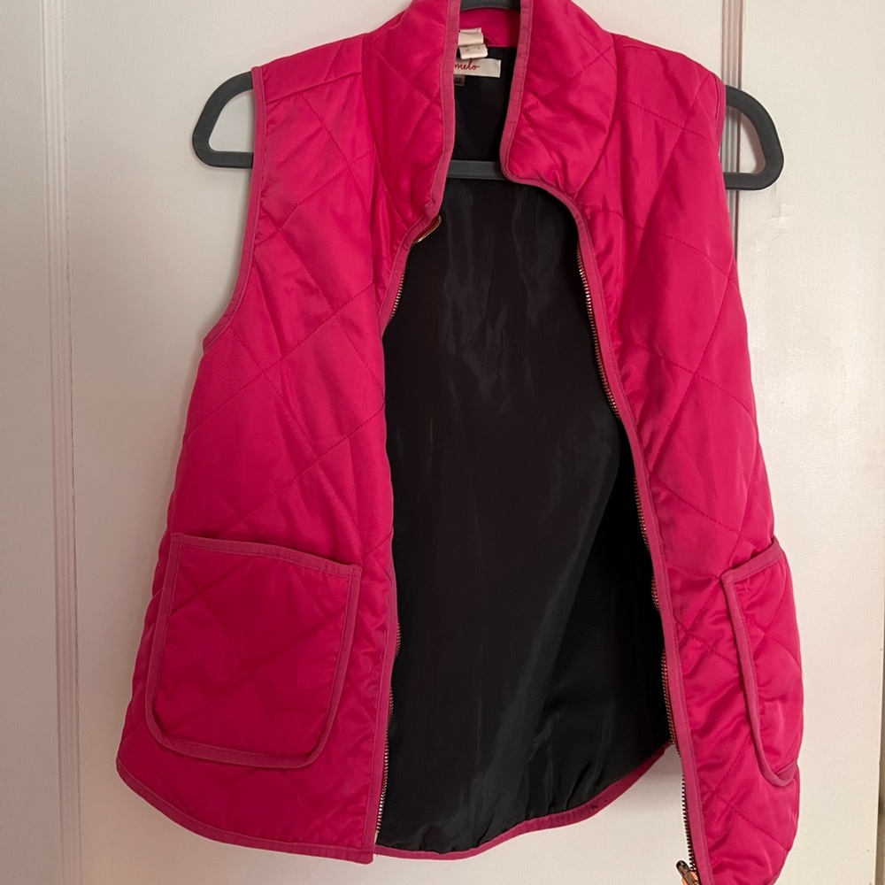Hot pink vest, great for spring